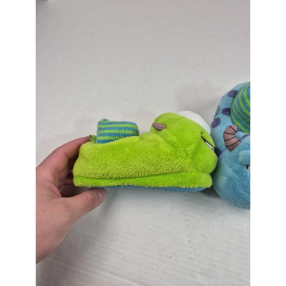 Monsters Inc Toddler Boys‎ Slippers Size 7-8 Mike Sullivan Sully Fuzzy Grippers